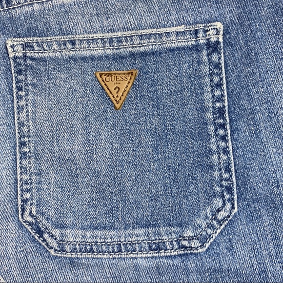 NEW GUESS Patched Denim Skirt 25 - Picture 12 of 16